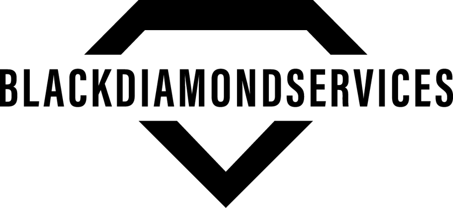 Black Diamond Services wordmark inside a diamond outline