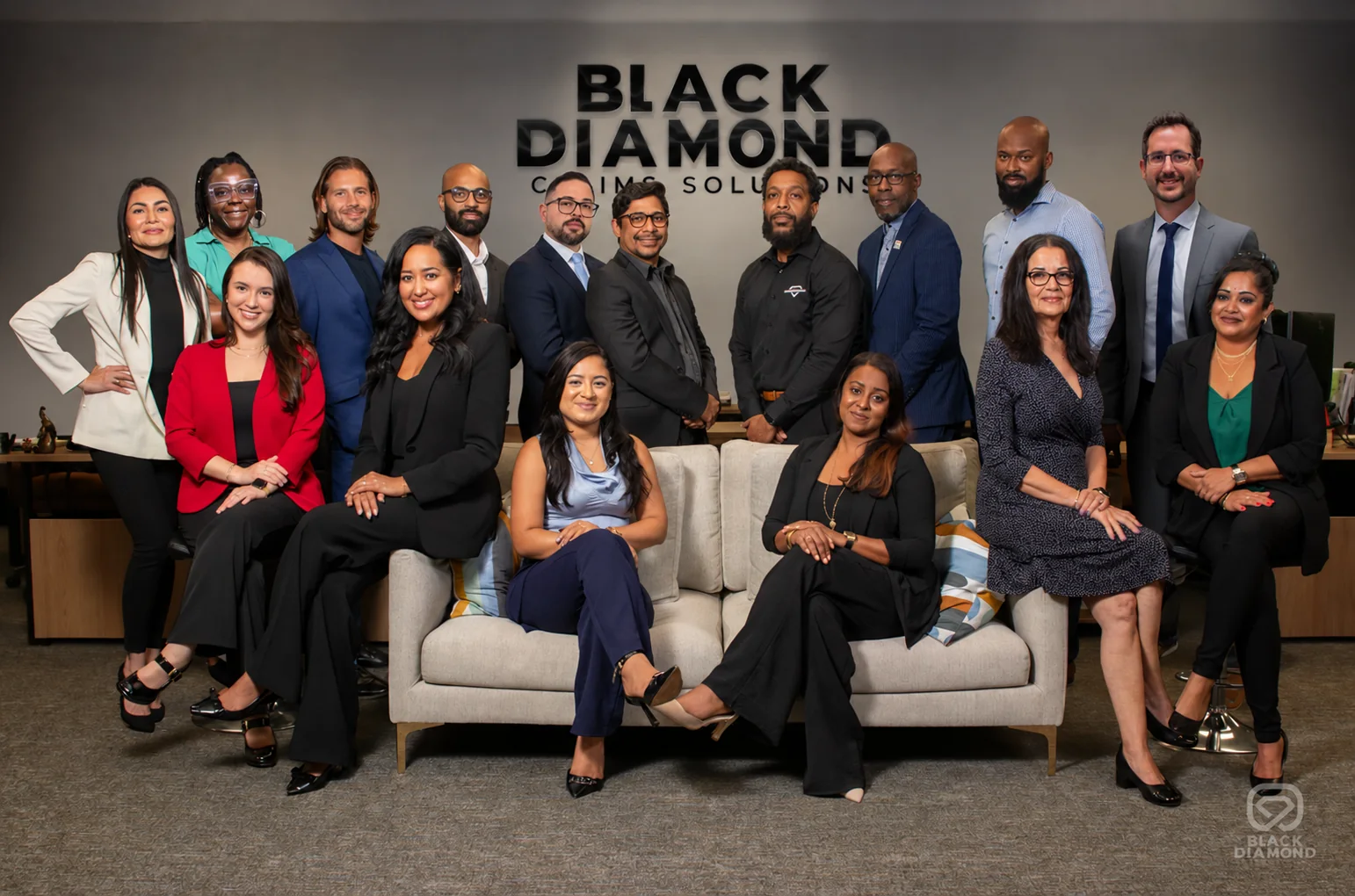 The Black Diamond Claims Solutions team in the Sunrise office